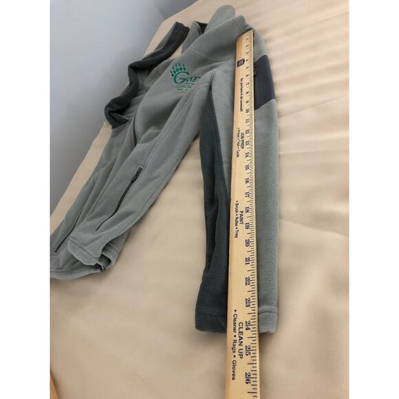 Port Authority Women Soft Fleece Jacket Gray Small Full Zipper Front High Neck - Picture 10 of 13